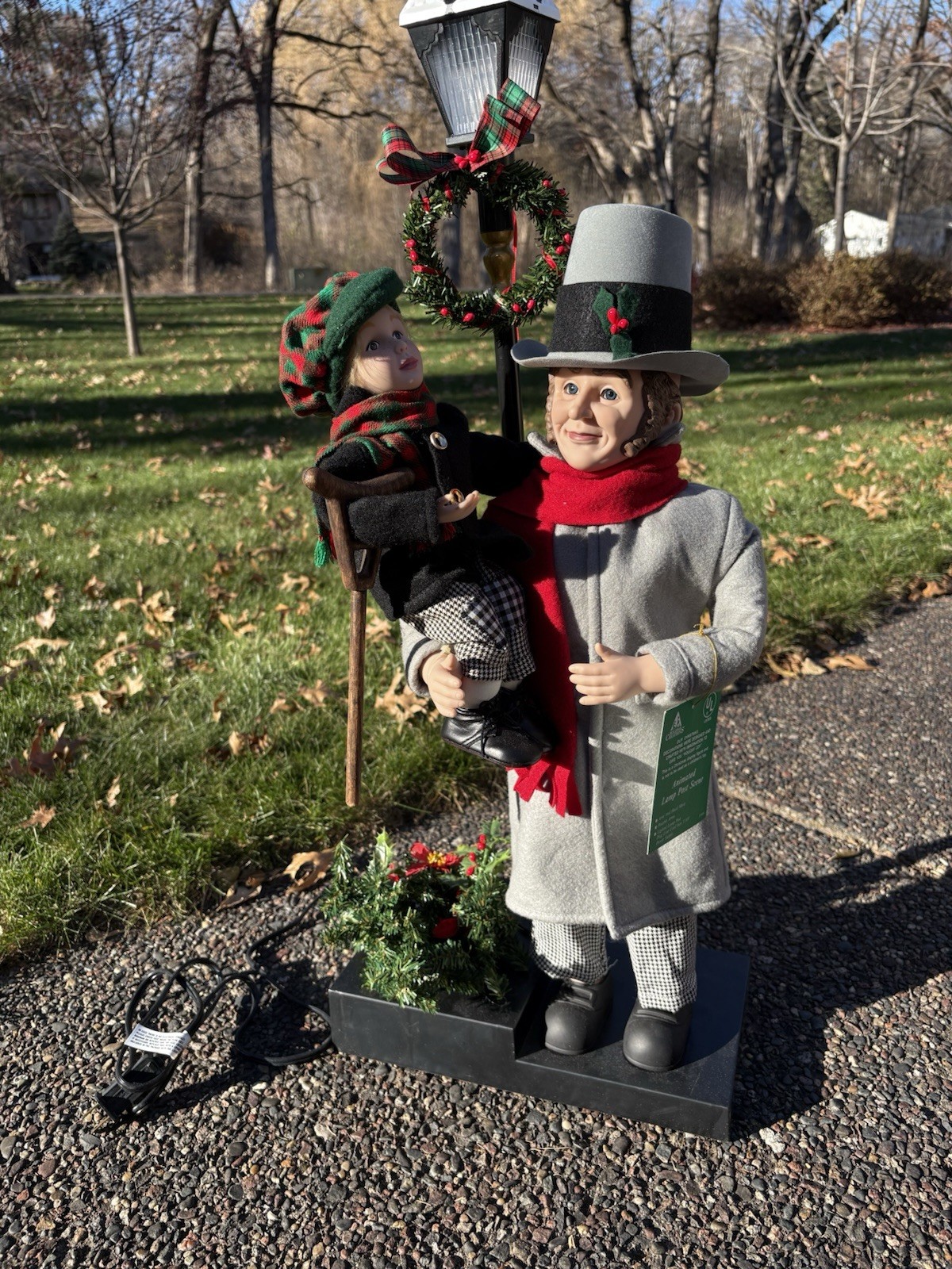 Vtg Tiny Tim Bob Cratchitt Christmas Holiday Creations Animated Motionette Decor