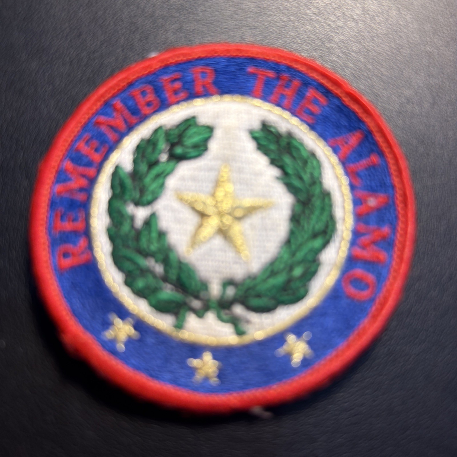 Vintage Remember The Alamo Embroidered Patch Texas Souvenir