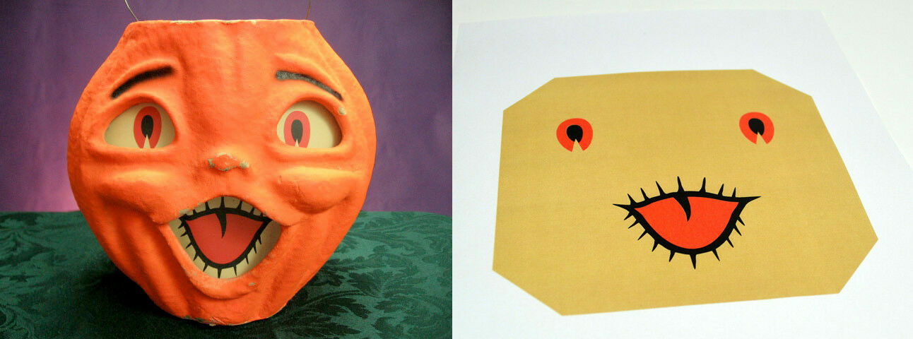 REPLACEMENT GLASSINE PAPER INSERT FOR LARGE CHOIR BOY HALLOWEEN LANTERN #J