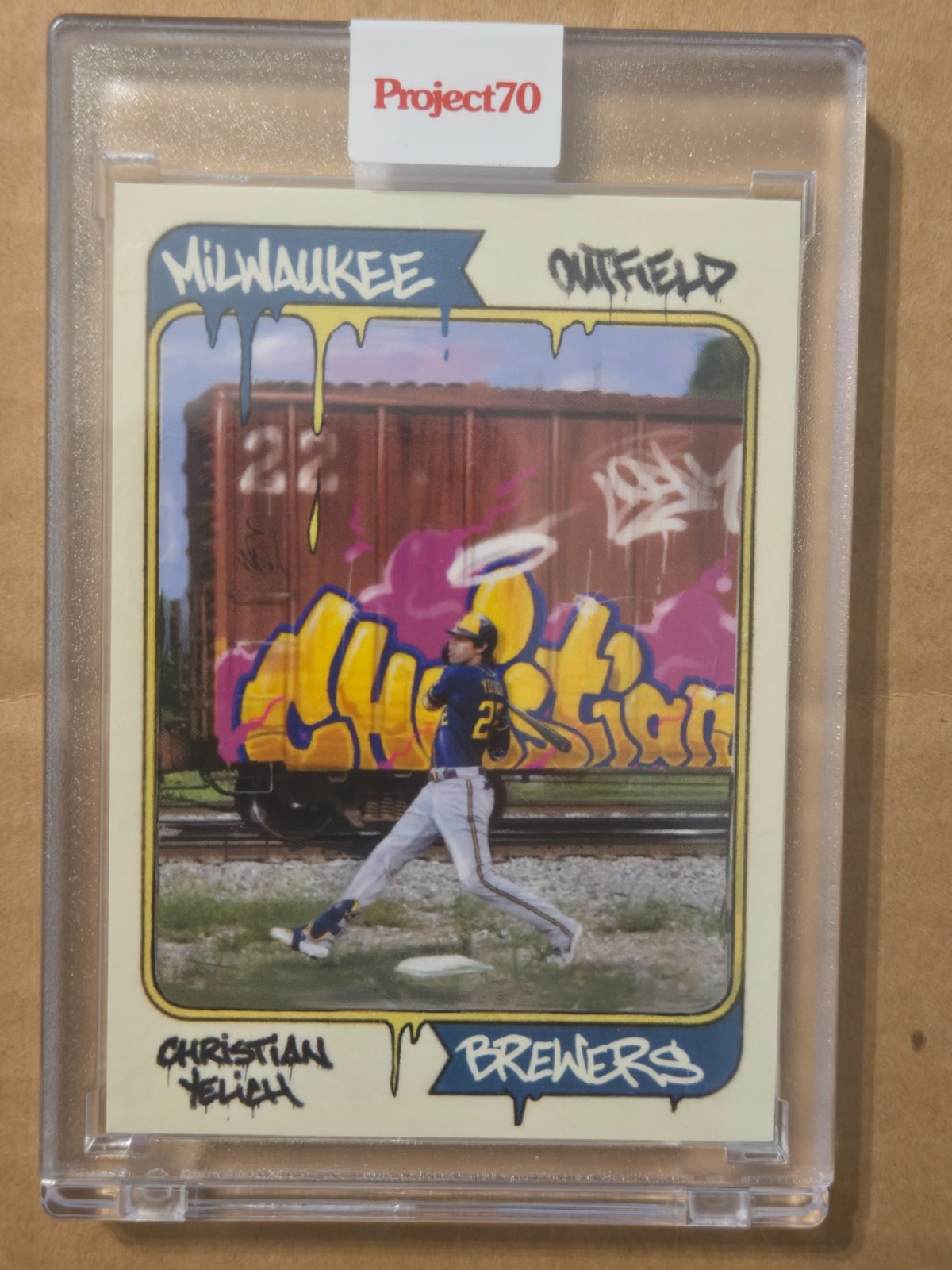 2021 Topps Project 70 - Christian Yelich #17 /3180 CES Sealed
