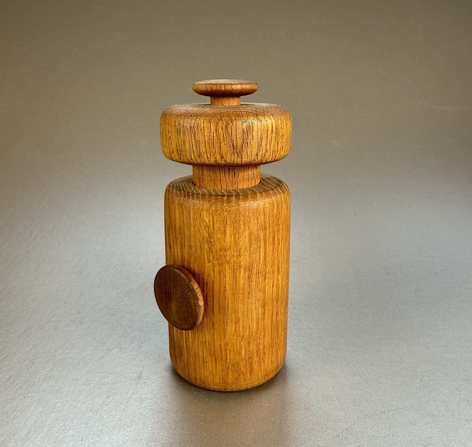 LAUFFER DAN DROZ DESIGNS 75 PEPPER MILL GRINDER MID CENTURY RETRO WOOD SHAKERMIL
