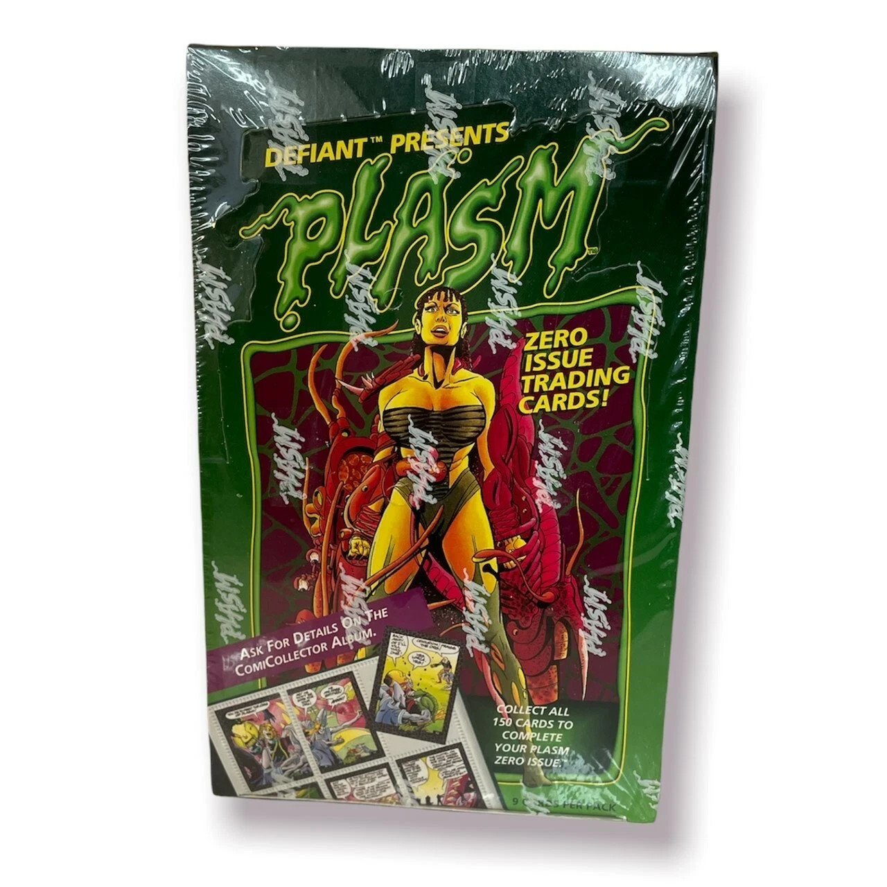 1993 DEFIANT PLASM ZERO ISSUE TRADING CARDS SEALED BOX 36 PACKS
