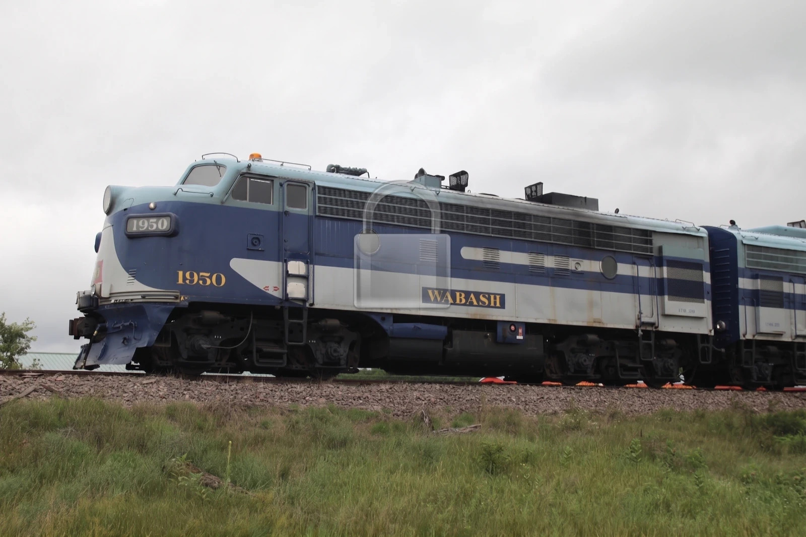 Wabash 1950, an EMD F-7A at Trego, WI 2017 5 x 7 Photo