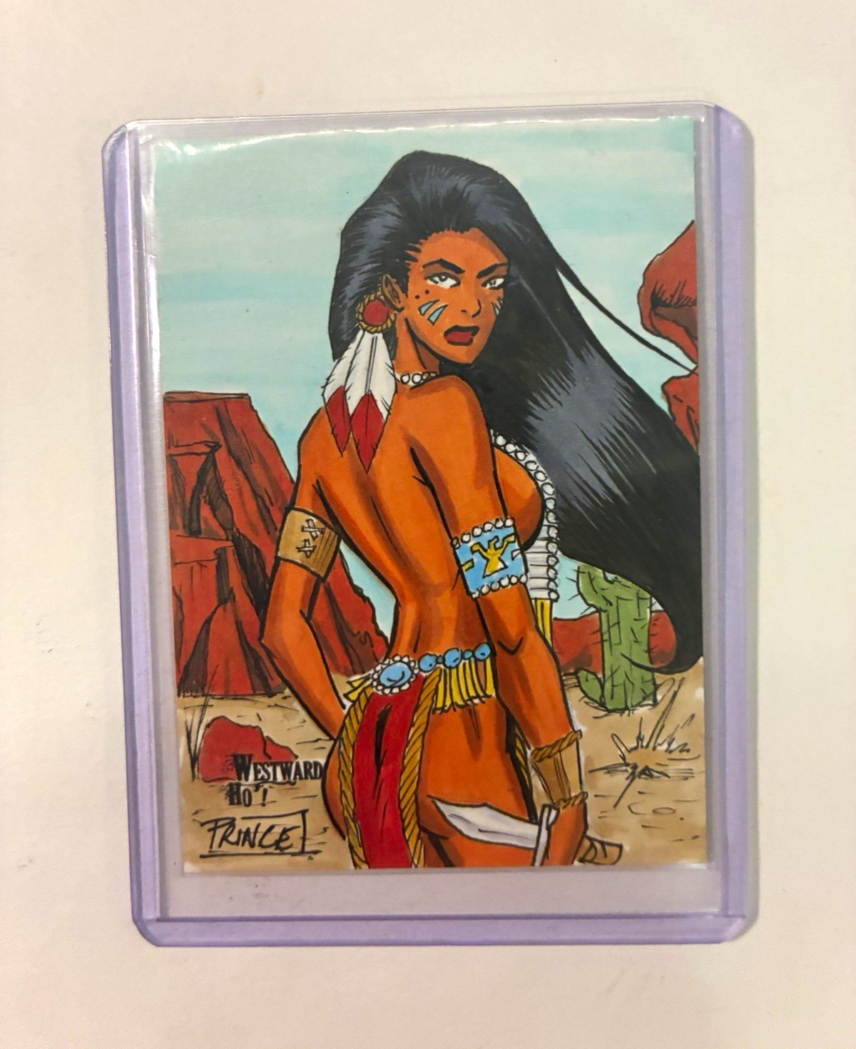 Westward Ho Women of the Wild Frontier 1/1 BUDDY PRINCE Sketch Insert Card 2014