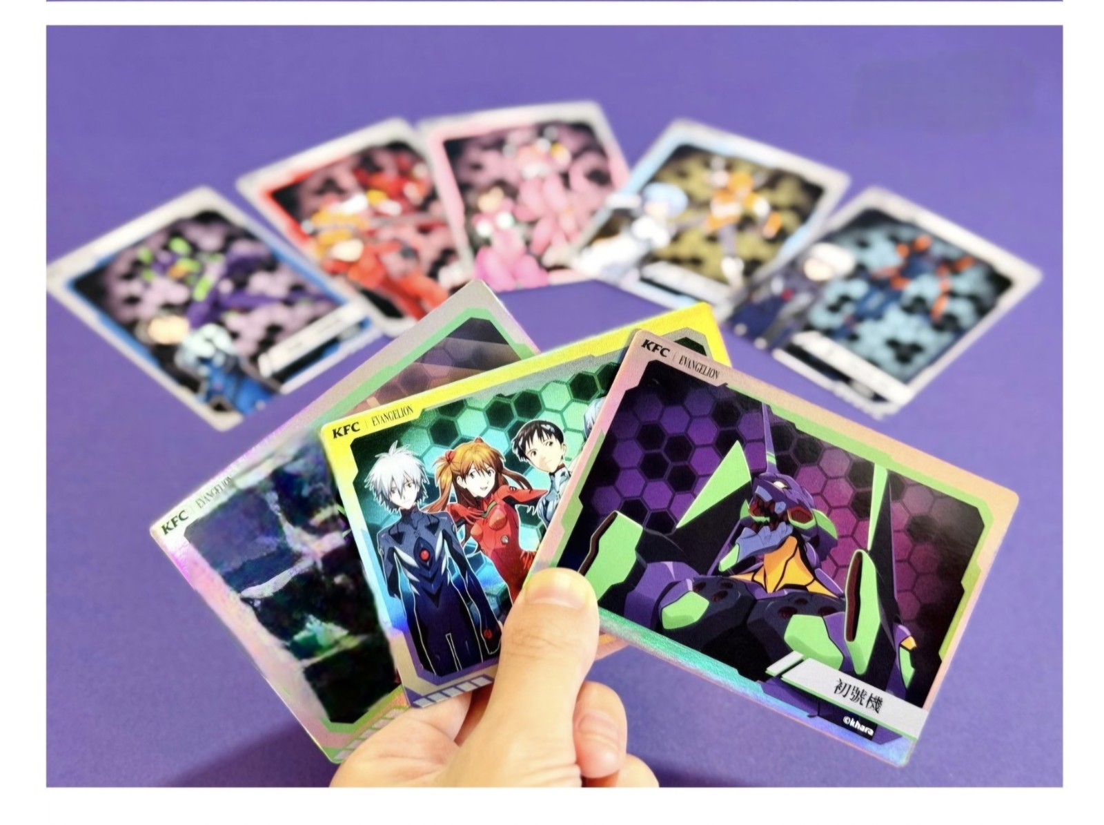 KFC Taiwan Neon Genesis Evangelion Blind Card Pack Sealed Promo Rei Asuka Shinji KFC Taiwan Neon Genesis Evangelion Blind Card Pack Sealed Promo Rei Asuka Shinji