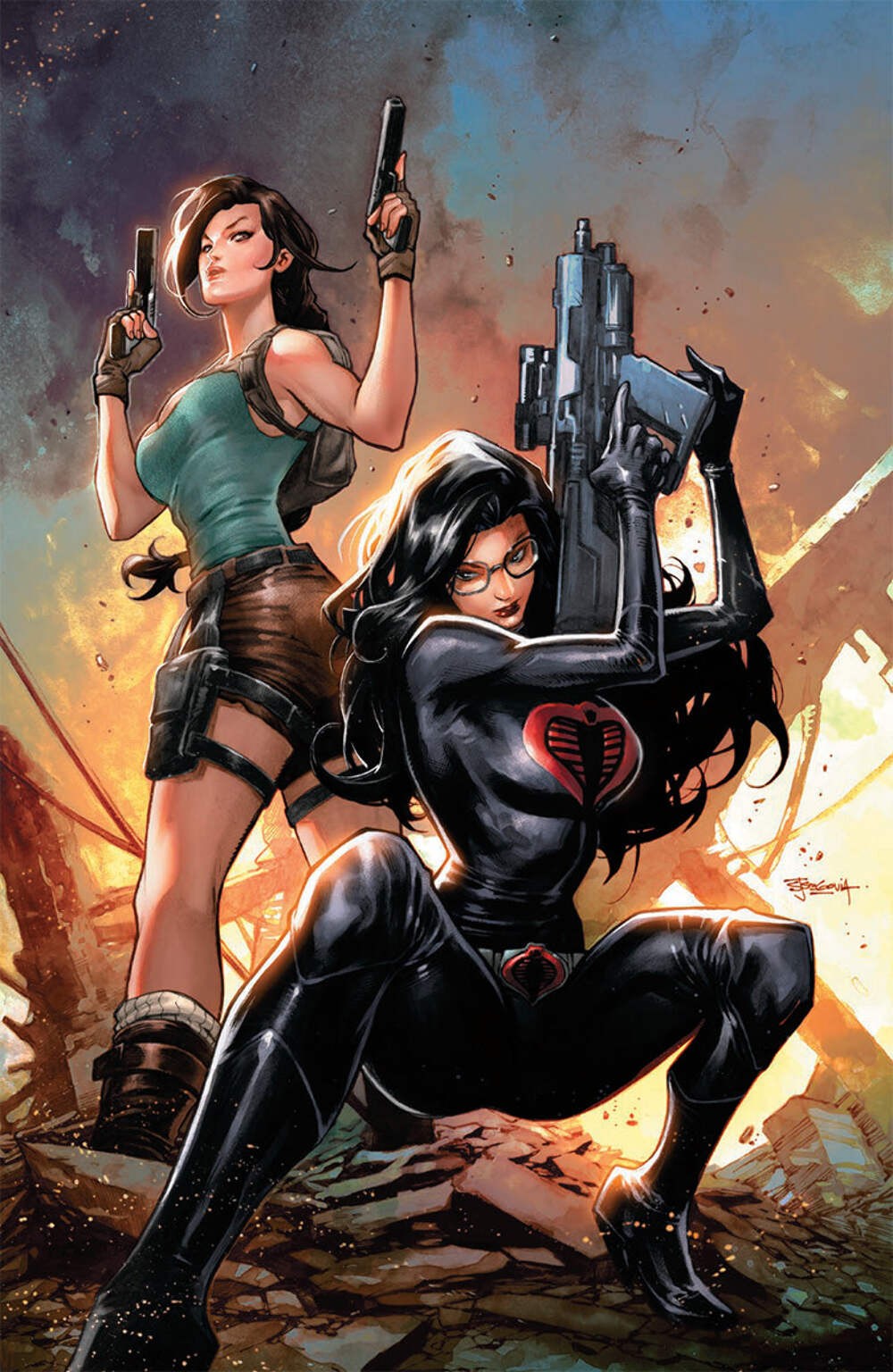 GI JOE A REAL AMERICAN HERO TOMB RAIDER #1 STEPHEN SEGOVIA EXCLUSIVE VIRGIN