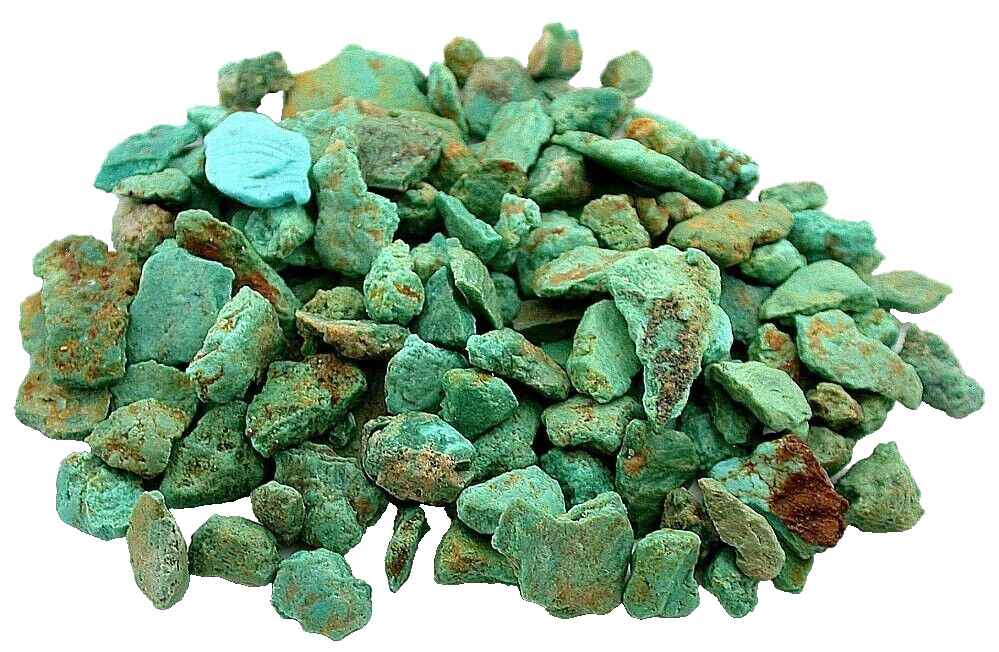 170 Gram Natural Stabilized Blue Green Turquoise Nugget & Thin Slab Roughs CS468