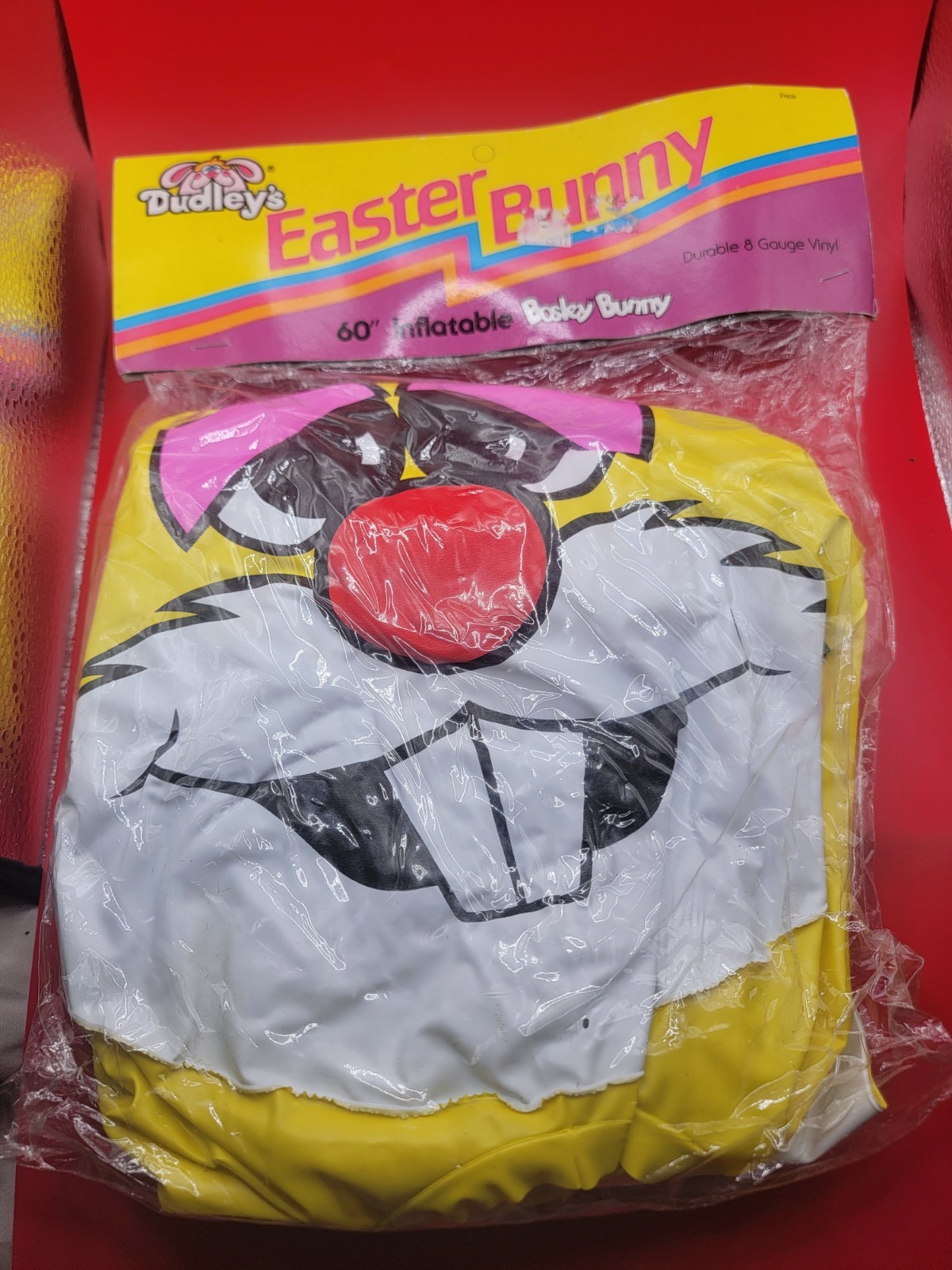 Vintage Inflatable Dudley's Bosely Easter Bunny Rabbit HTF 80s 60