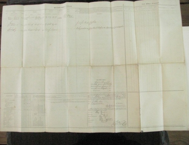 TEXAS COMANCHE WARS   6TH US CAVALRY  MUSTER ROLL 1866