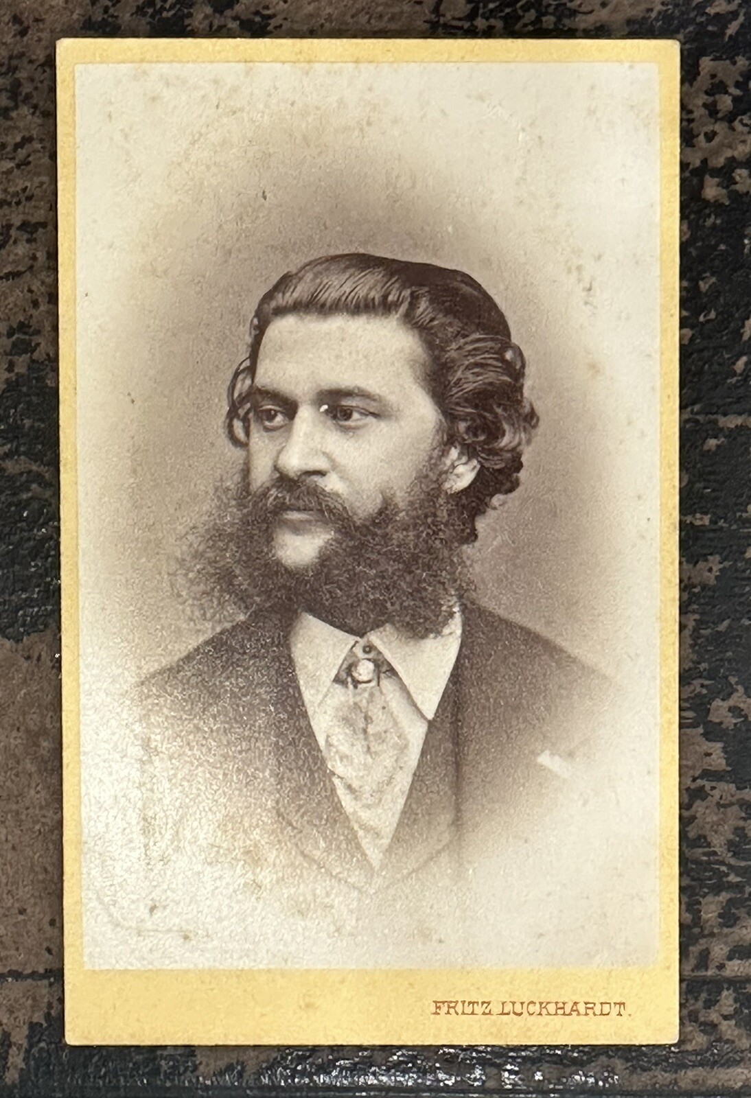 MUSICIAN COMPOSER JOHANN STRAUSS II ORIGINAL ANTIQUE CDV PHOTO 1800s