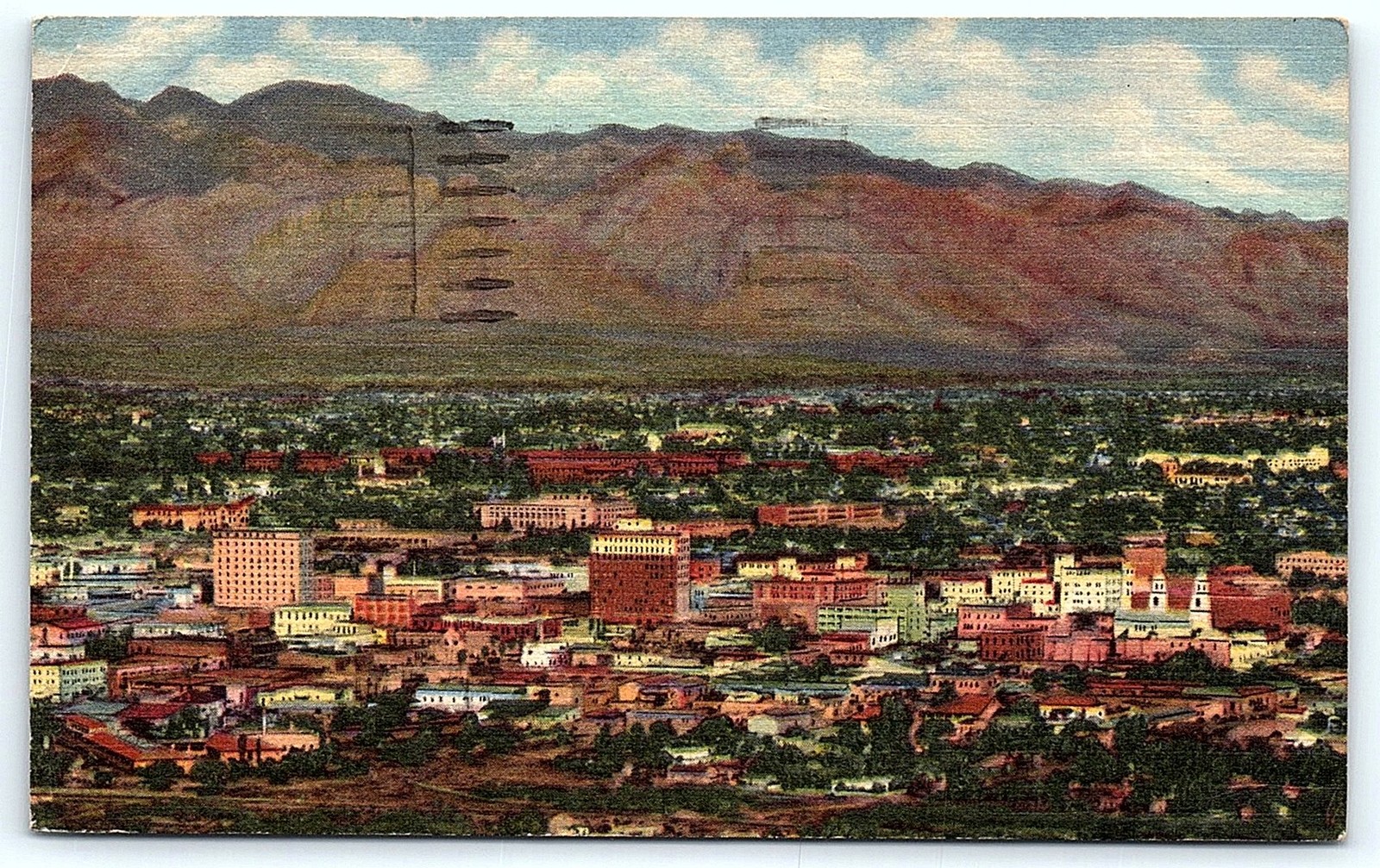 1956 Curteich Postcard: City of Tucson, Arizona