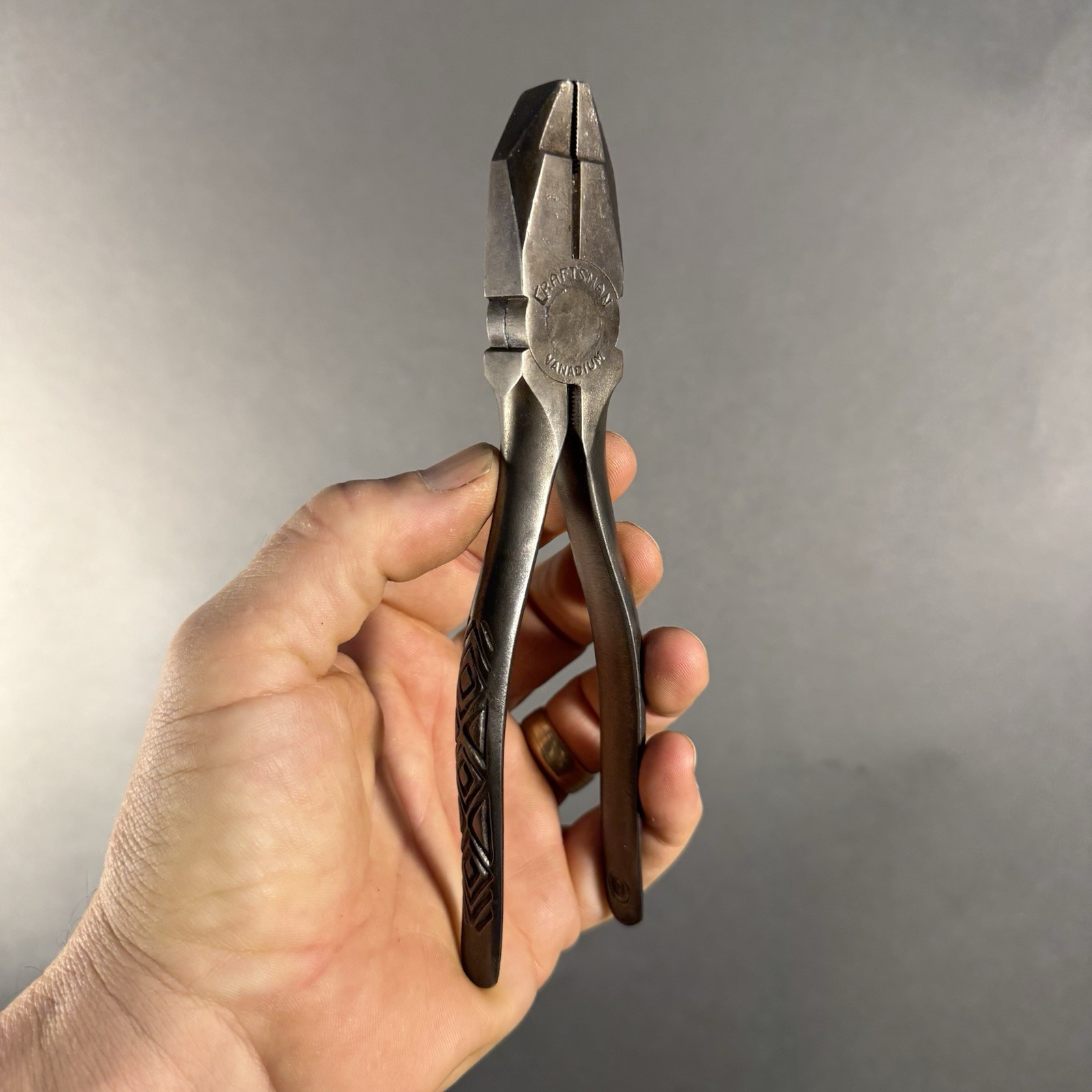 Vintage CRAFTSMAN Vanadium Linesman Pliers Cutters Diamond Handles