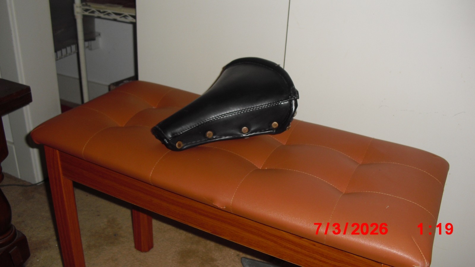 Vintage Schwinn Approved  Bicycle Seat Saddle Black ORIGINAL **CLEAN**