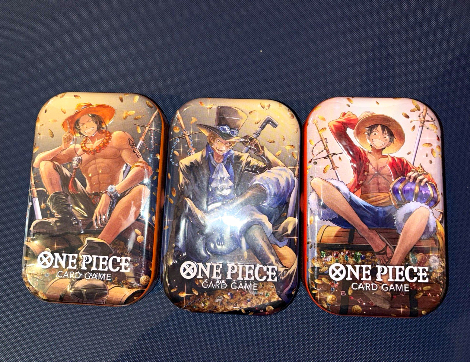 Bandai Namco OnePiece TCG  Tin PackSet Vol2 Lot of 3 Collectible Tins SEALED NEW