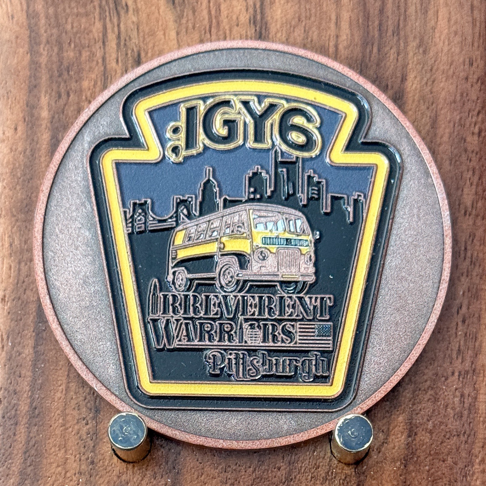 IGY6 Irreverent Warriors Pittsburgh Veteran Support Challenge Coin  W#24