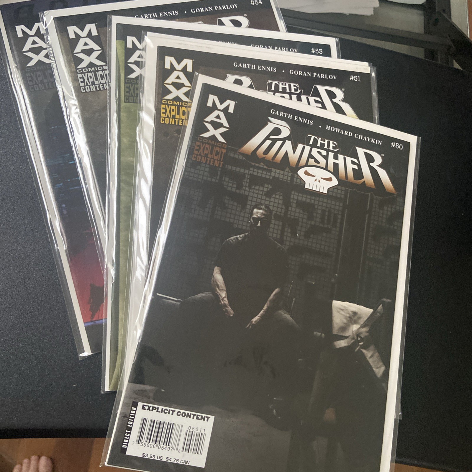 PUNISHER MAX #’s 50 51 52 53 & 54, Ann 1  GARTH ENNIS 2005 MARVEL COMICS