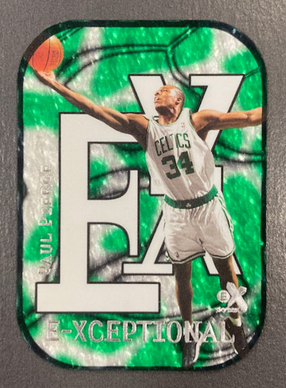 PAUL PIERCE 1999-00 SKYBOX E-X E-XCEPTIONAL GREEN 320/500