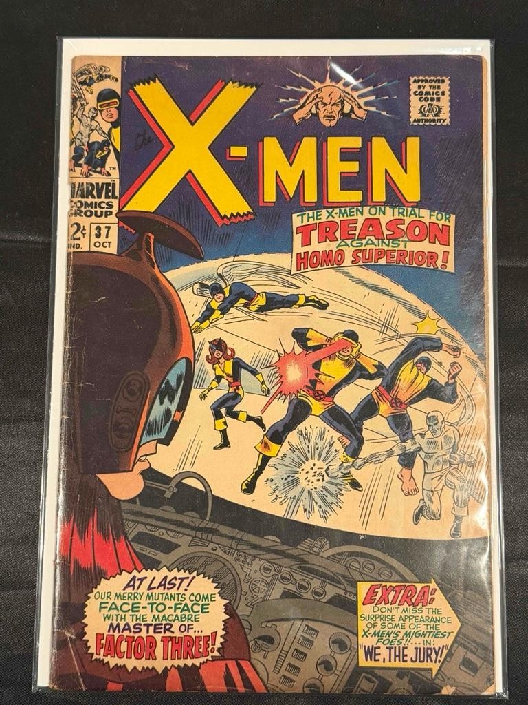 X-Men #37 1967 Marvel 1st Mutant-Master Changeling Factor Three Silver Age KEY