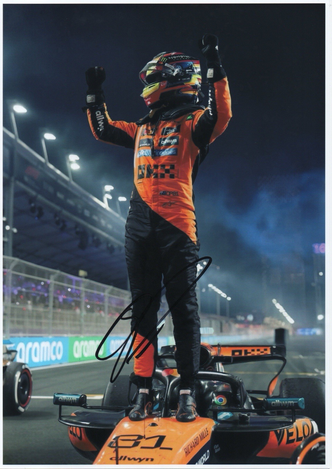 Oscar Piastri Hand Signed Photo A4 12x8 Inch Autograph Includes COA Formula One