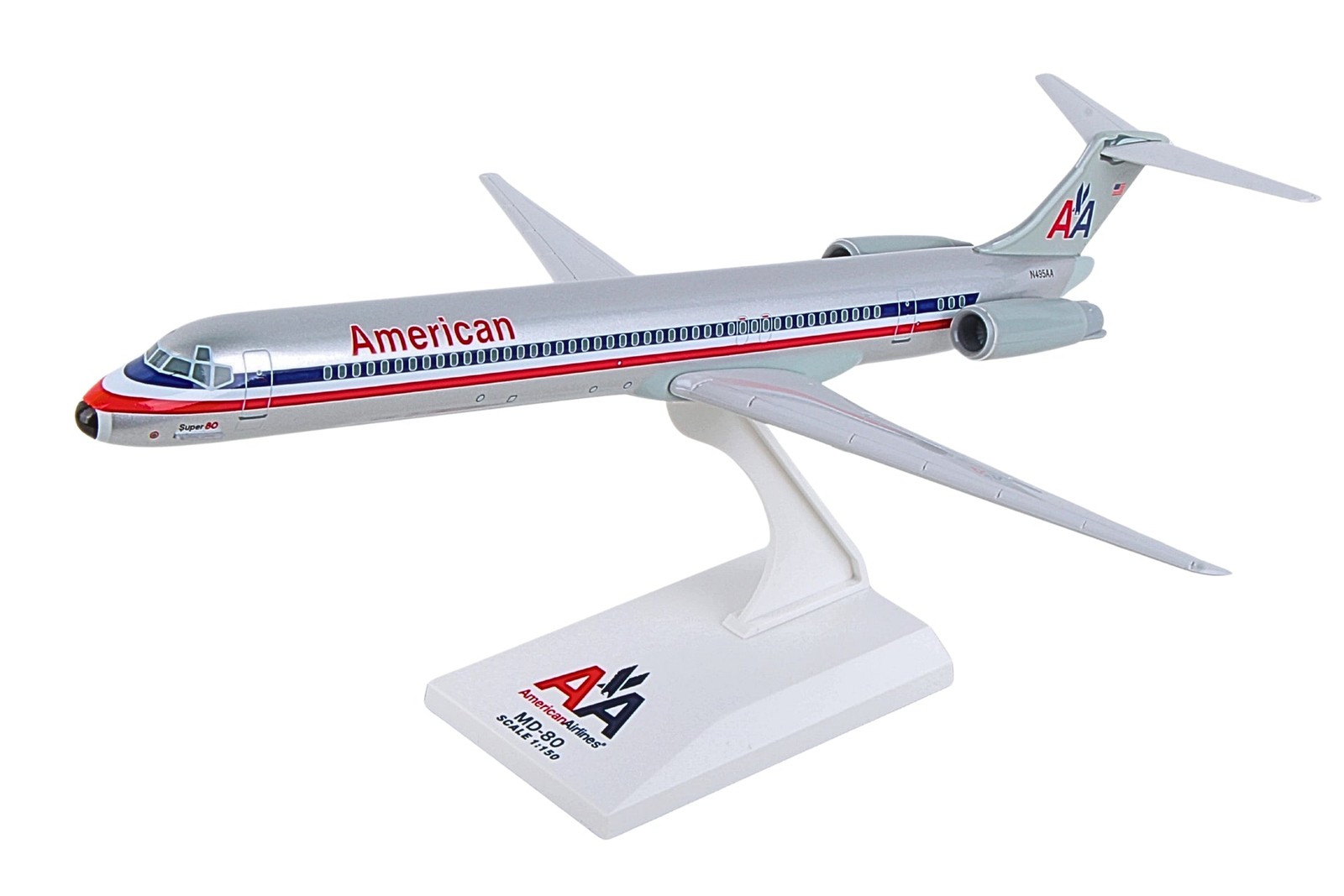 Skymarks SKR087 American Airlines Douglas MD-80 N595AA Desk 1/150 Model Airplane