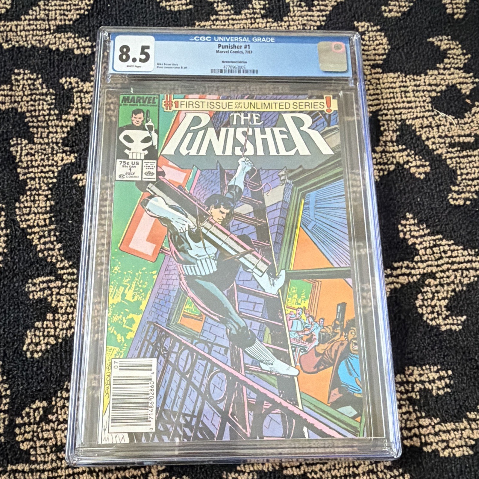 Marvel Comics The Punisher #1 CGC 8.5 (1987) Newsstand Edition Rare
