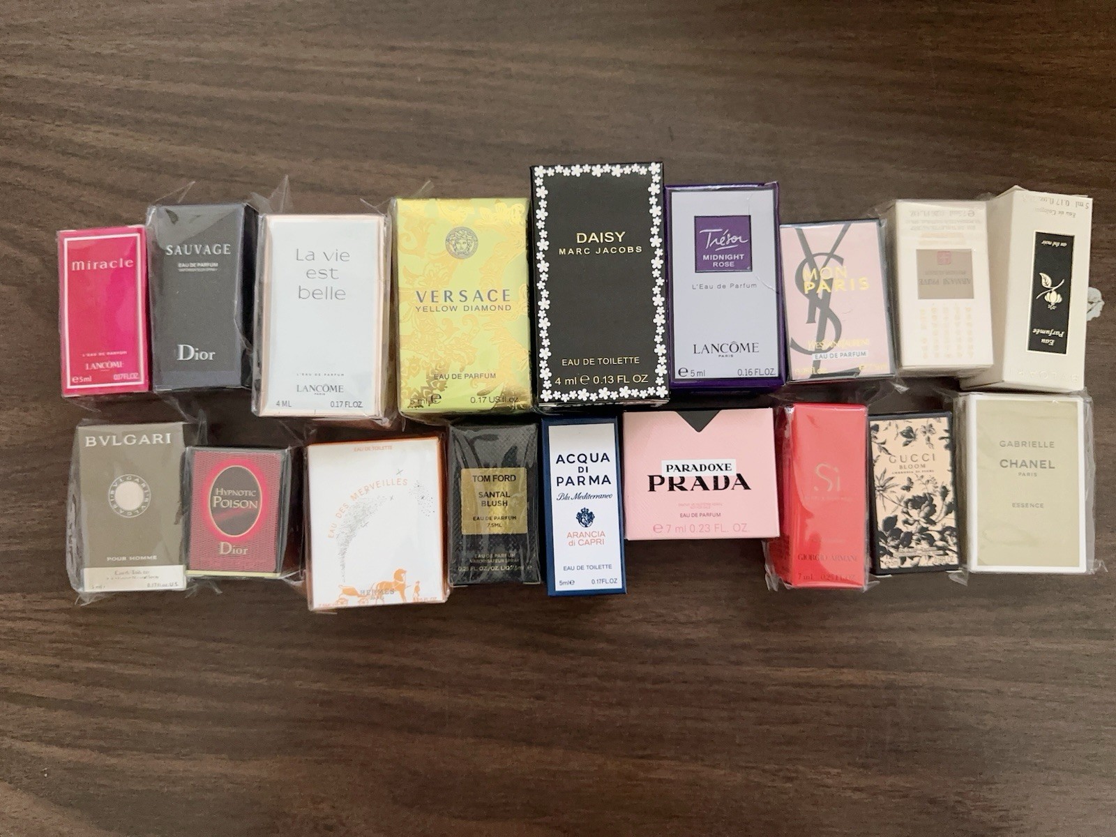 Dior Versace Lancôme Marc Jacobs Yves Saint Laurent Prada Perfume Miniatures Lot