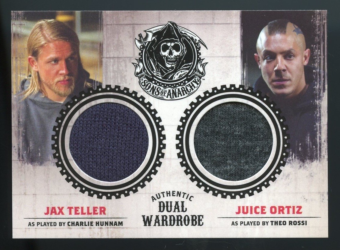 2014 Sons of Anarchy Seasons 1-3 Cryptozoic Dual Wardrobe Jax Teller Juice Ortiz