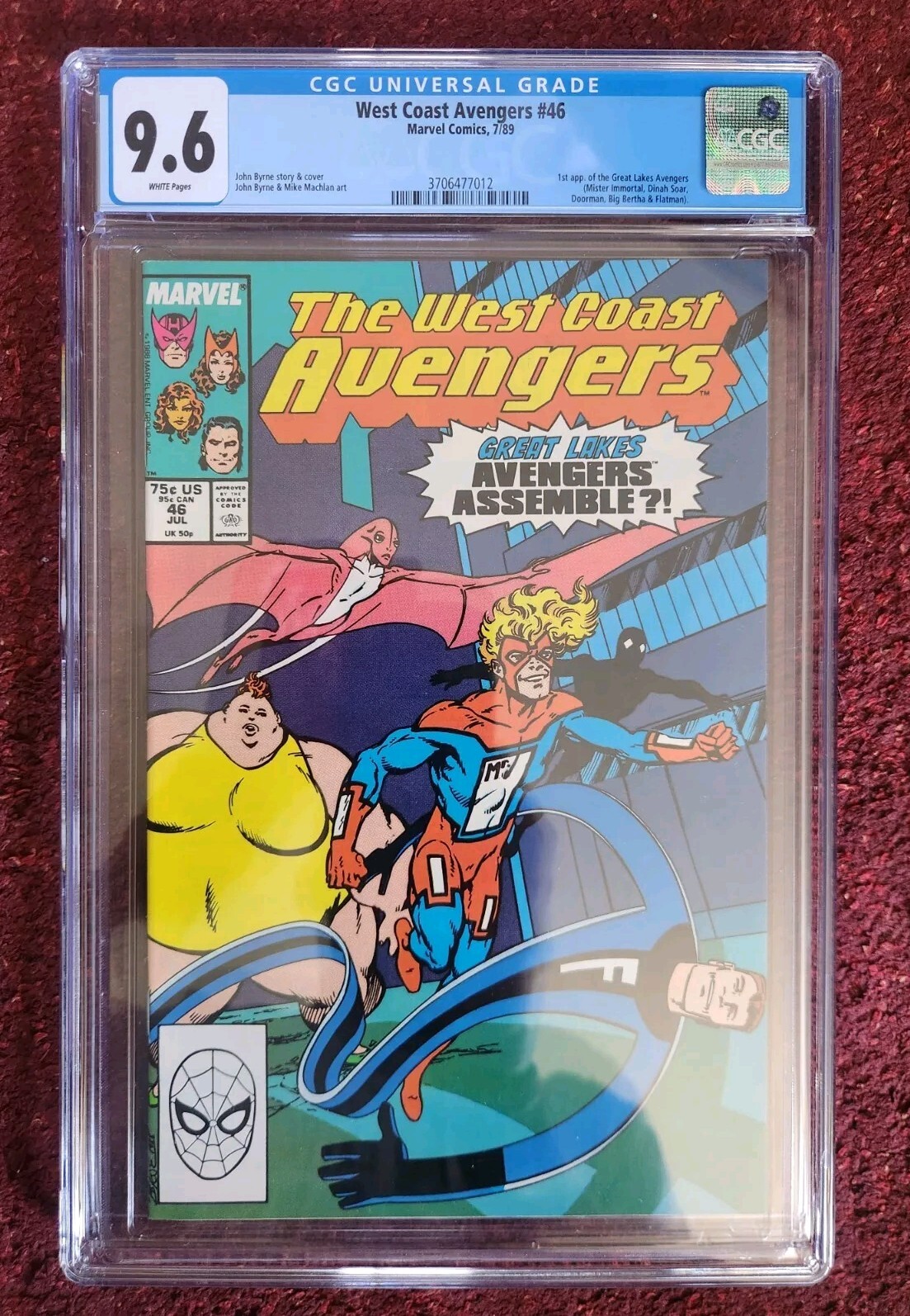 West Coast Avengers #46 (1989, Marvel) CGC 9.6: 1st app. of Great Lakes Avengers