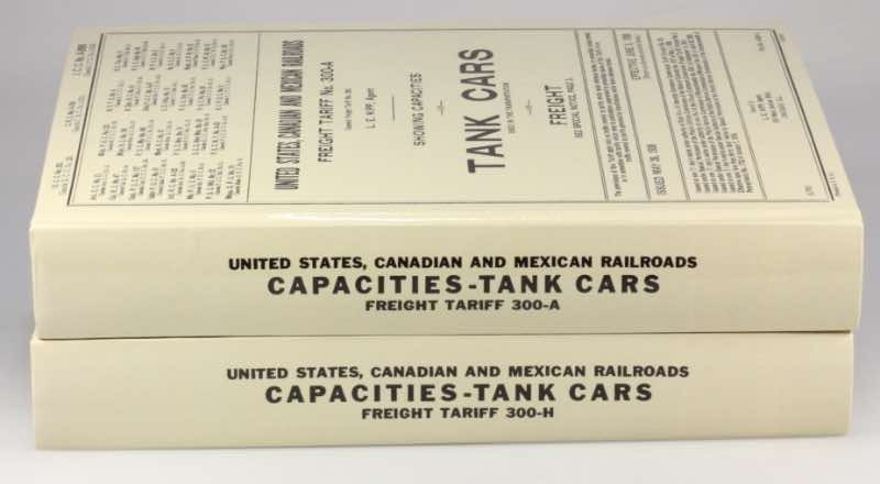 2 Books: US Canadian + Mexican Railroads Tank Car Freight Tariffs  1936 + 1955