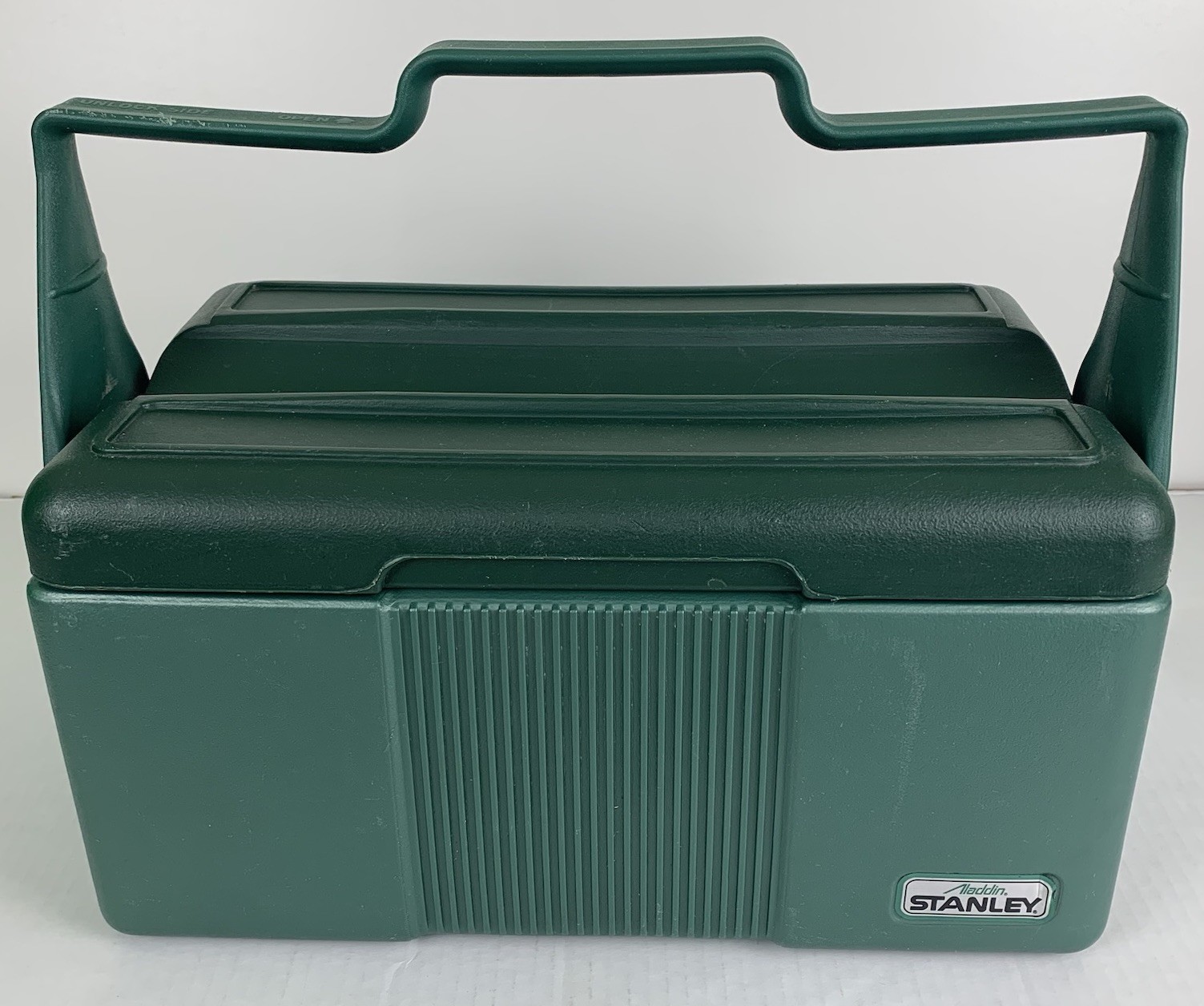 Vintage Stanley Aladdin Green Insulated Lunch Box Cooler - No Thermos - USA Made