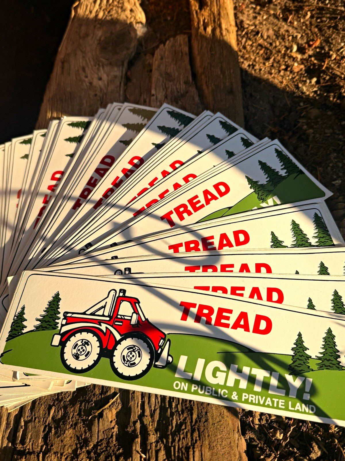 VTG USFS BUMPER STICKERS Tread Lightly on Public and Private Land 30+  in total 