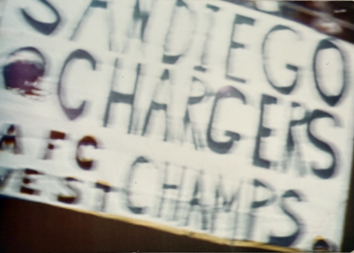 Vtg Photo San Diego Charg Football Stadium Scoreboard Neon Lights Sign Up Close