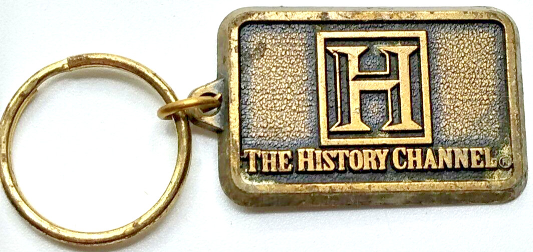 Vintage Keychain The History Channel Television Entertainment Metal K167
