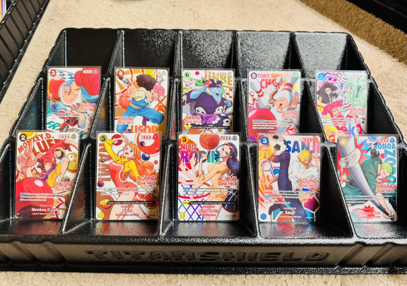 Round 1 x One Piece Promo Cards - Full Set of 10 English 🚀 shipping