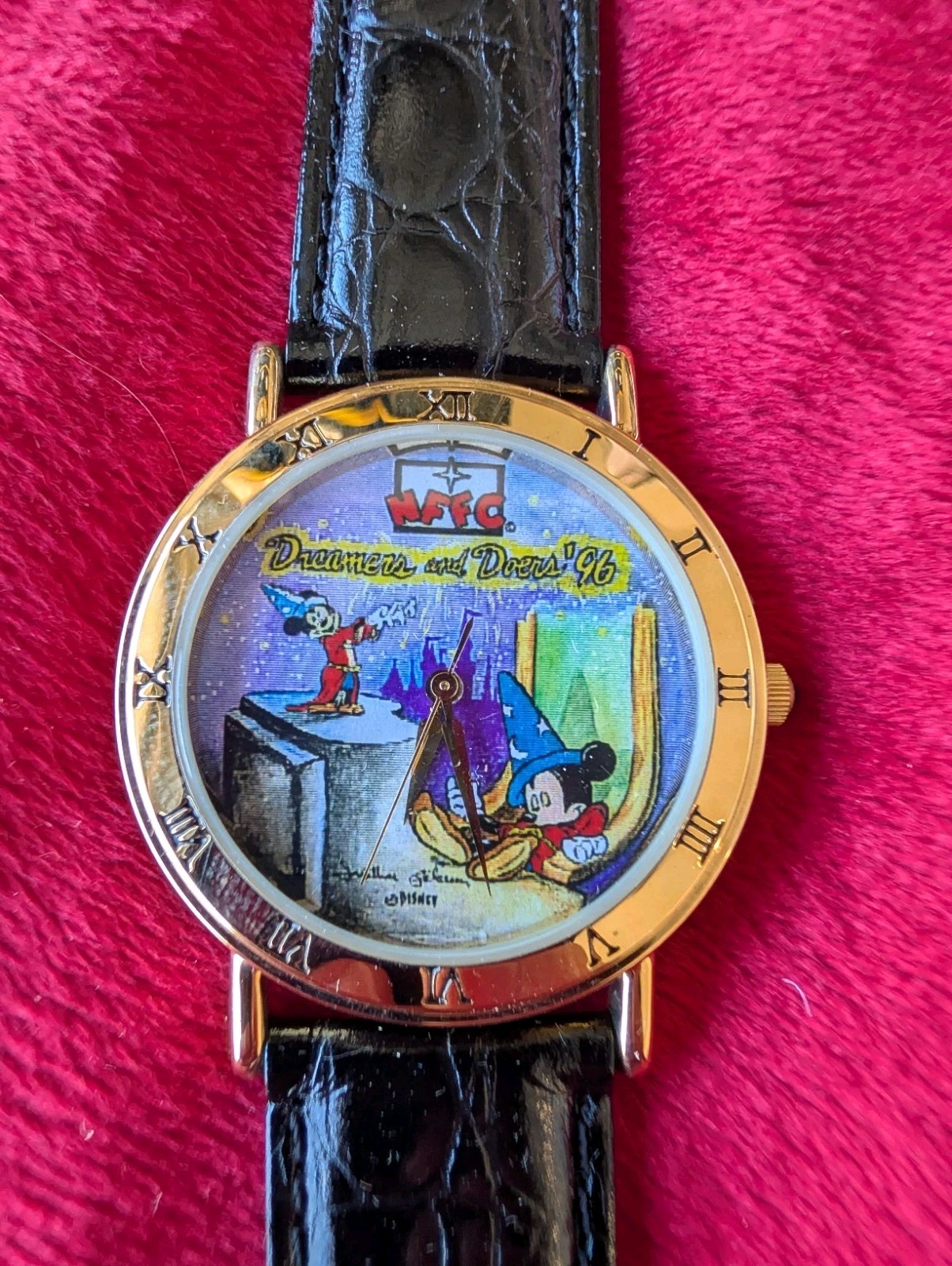 Vintage 96 Disney Time Works NFFC Watch Dreamers & Doers Sorcerer Mickey NOS Box