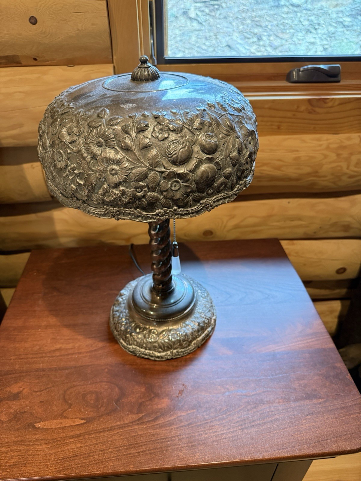 RARE Antique Sterling Silver Tiffany & Co Lamp