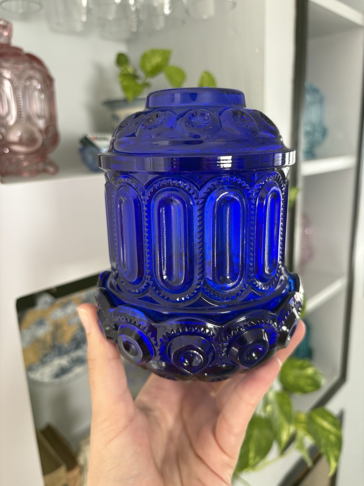 Weishar Moon and Stars Cobalt Fairy Lamp