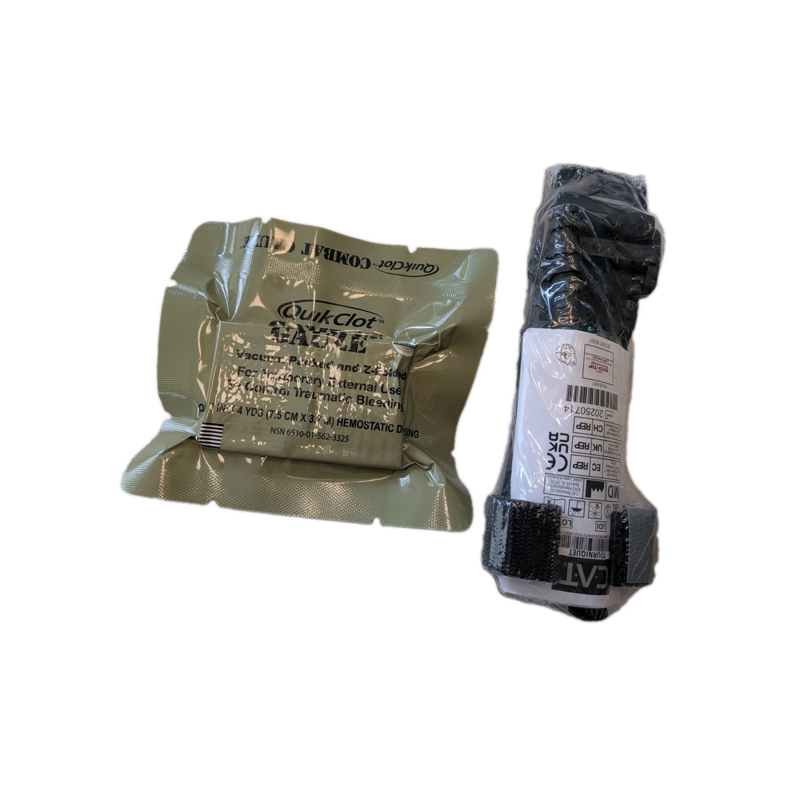 CAT Tourniquet Gen 7 + QuickClot Combat Gauze (2030) Bleed Kit