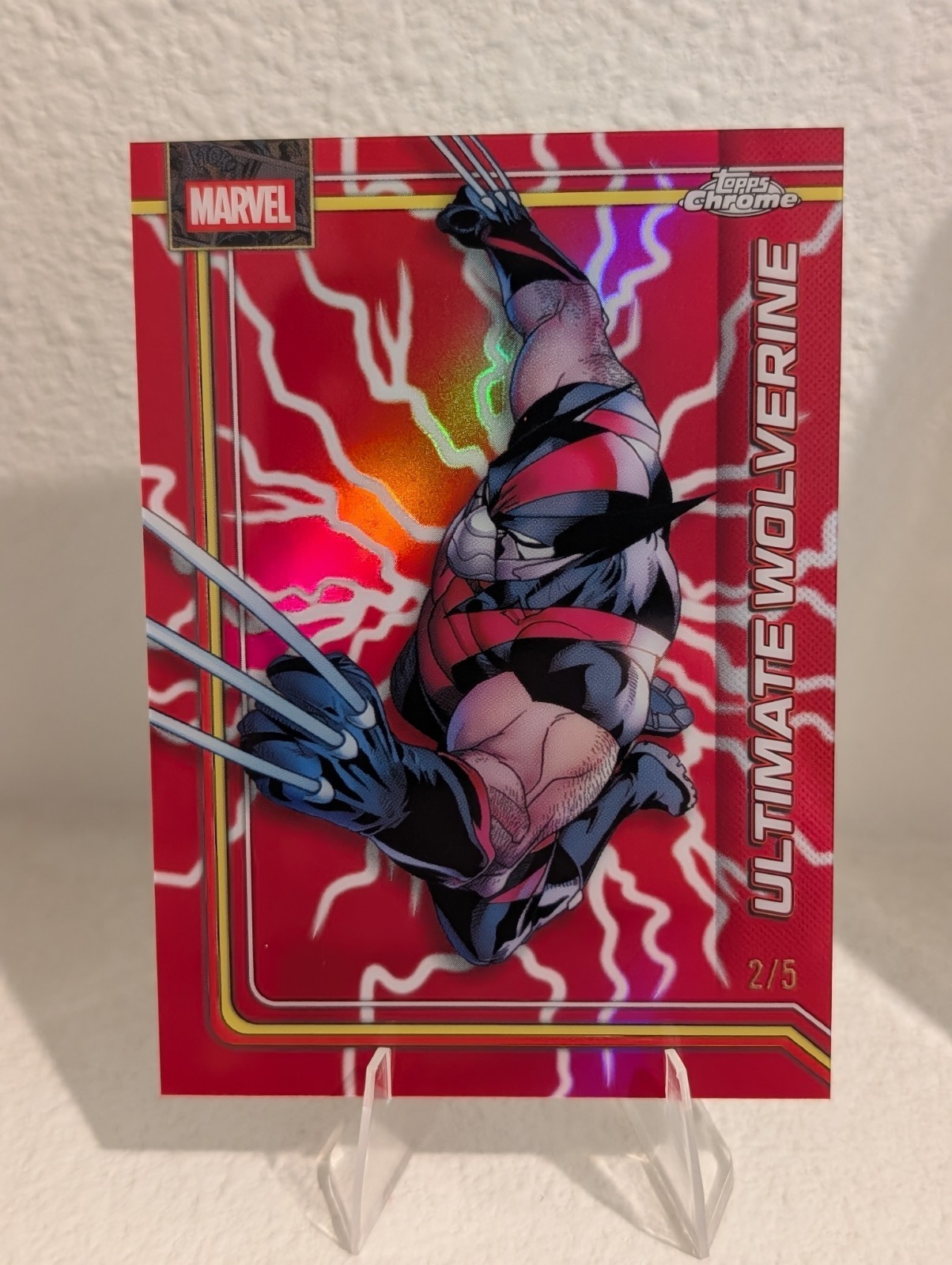 2026 Topps Chrome Marvel Ultimate Wolverine #184 Red /5 🔥🔥 Lightning 