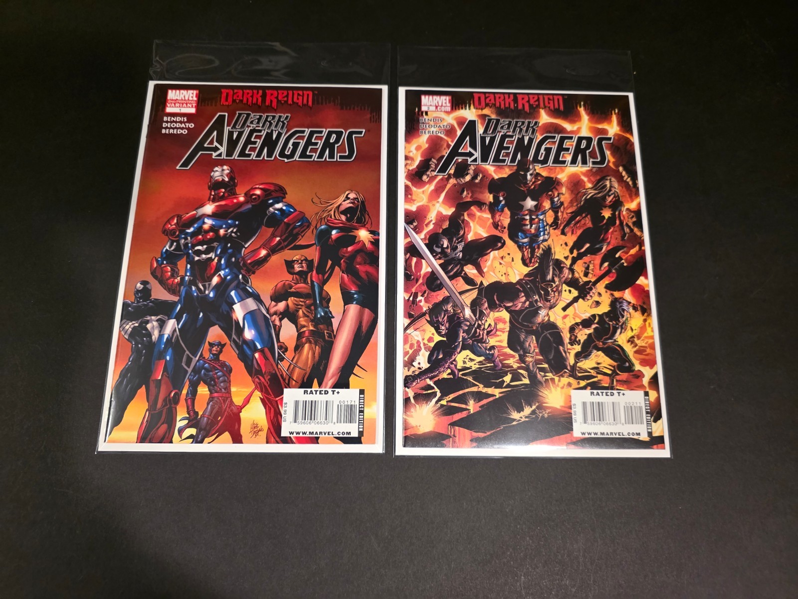 Dark Avengers #1  & 2 (Marvel, 2009) ☆ Authentic ☆ 2 Book Lot ☆