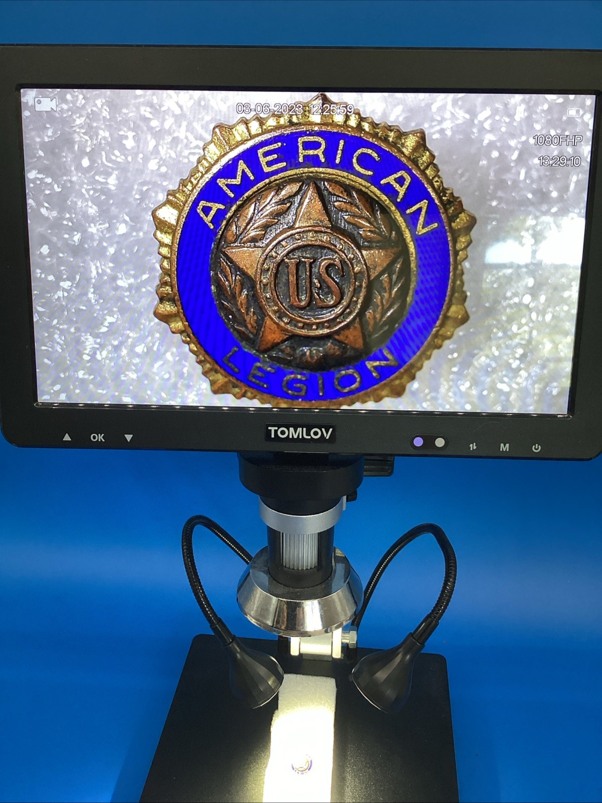 Vintage WWI Era American Legion Screwback Lapel Pin Pat Dec 9 1919 Enamel