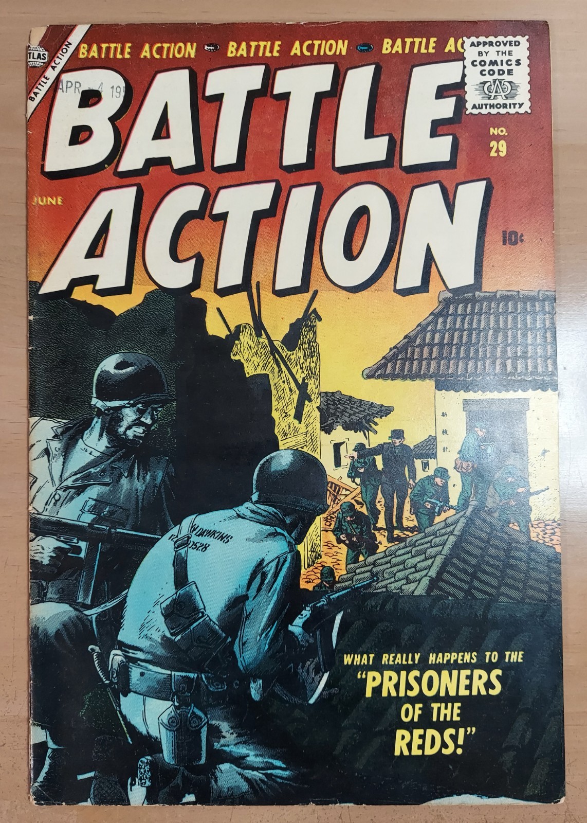 Battle Action #29   VG 4.0   1957 Atlas war