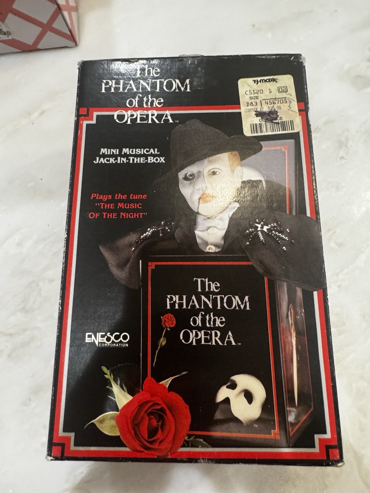 Enesco Phantom of the Opera Open Mini Musical Jack-in-the-Box 1990 Parts