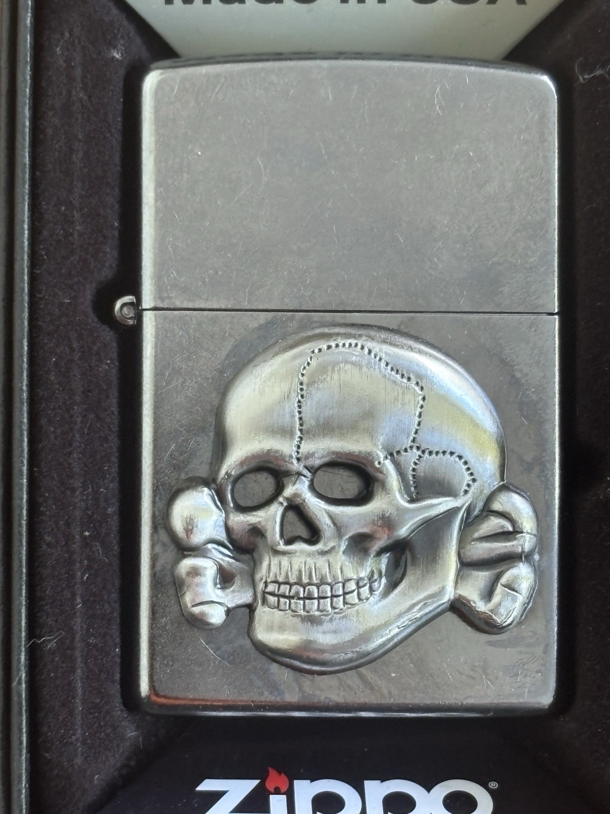 NIB 2016 Genuine Zippo Death Skull Lighter