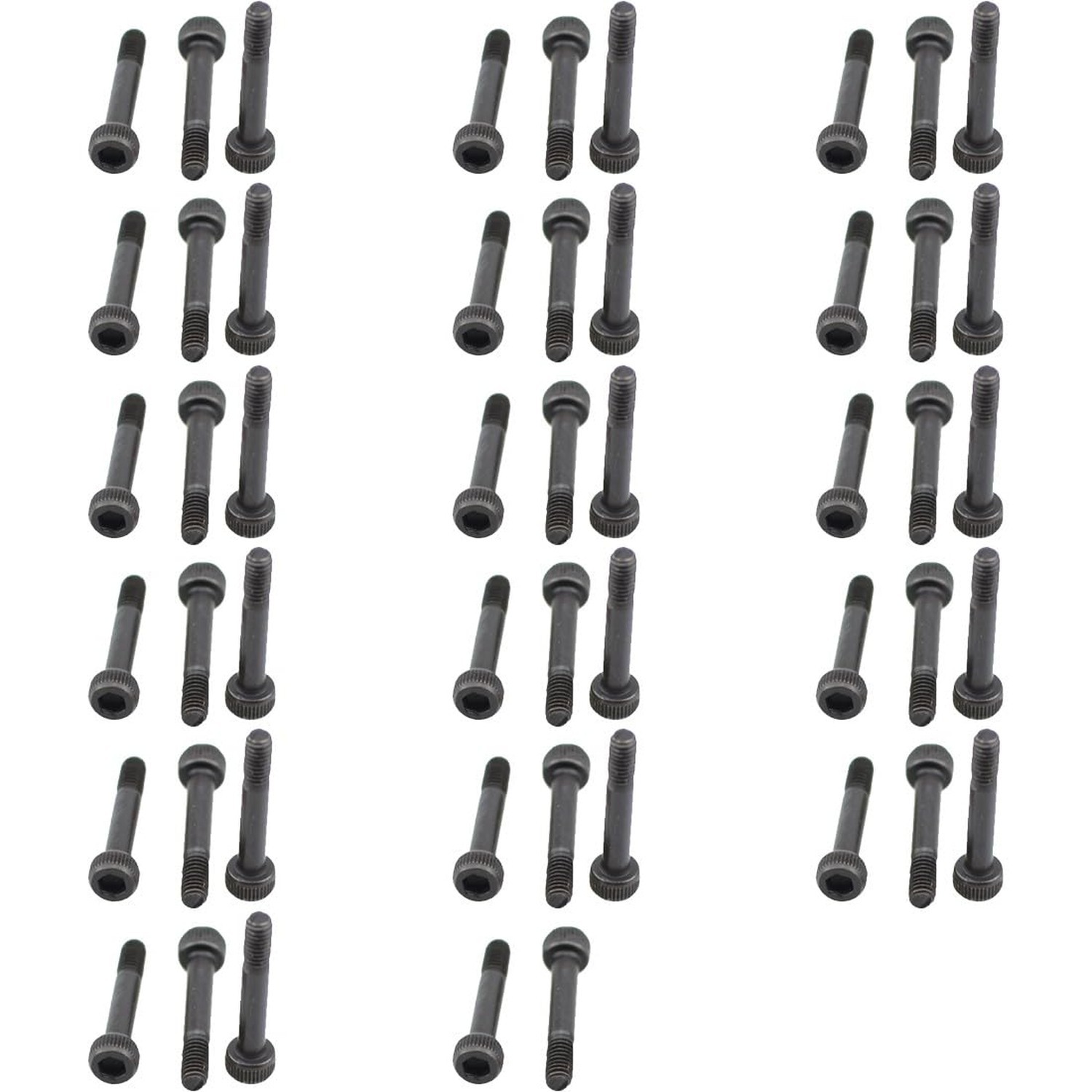 XunLiu 50PCS M2.5X15mm Grade 12.9 Alloy Steel Hex Socket Head Cap Screws 50