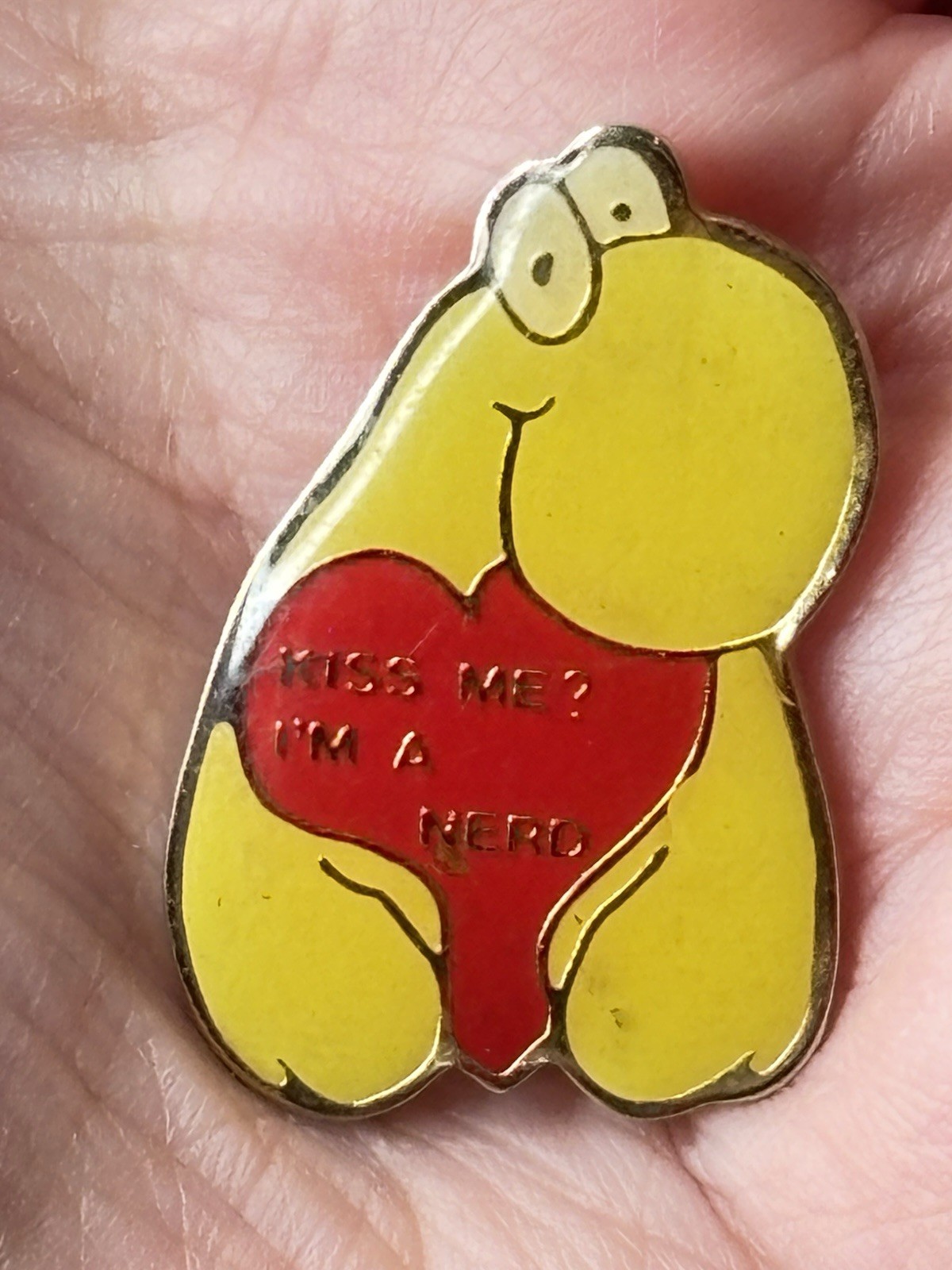 RARE Vintage NERDS Candy Gold Enamel Shirt Pin ~ \