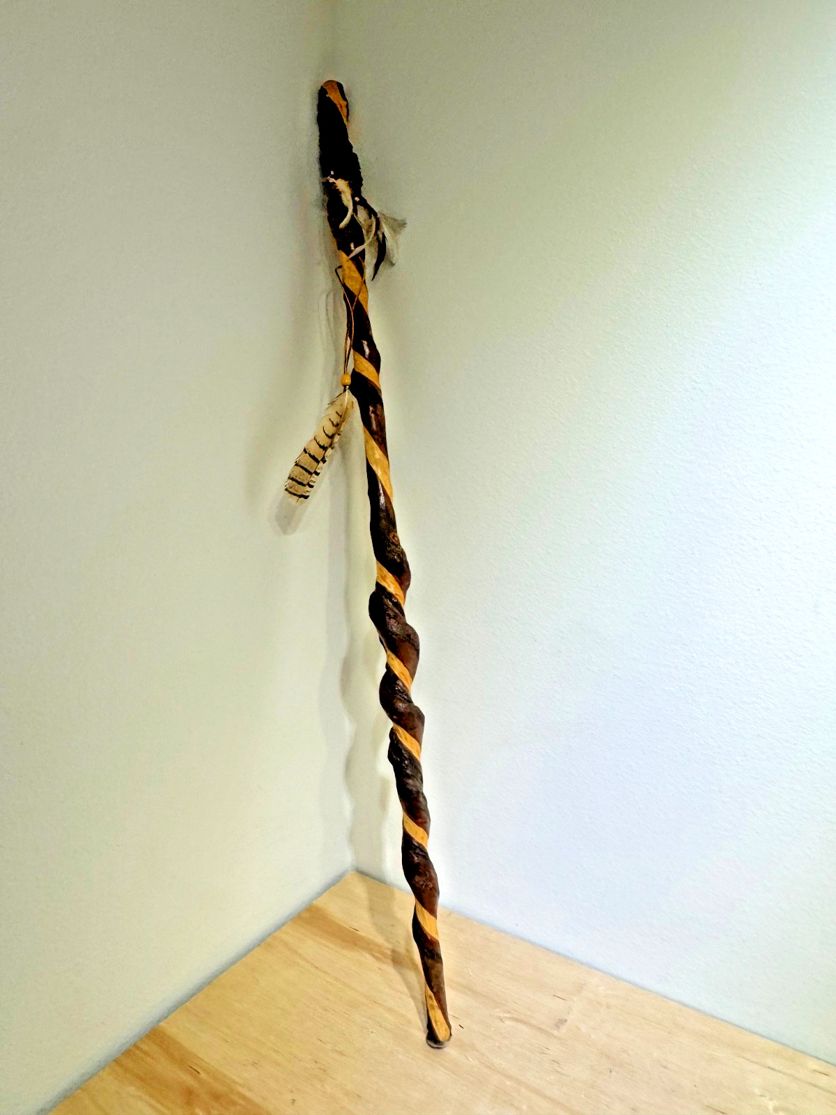 Native American Twisted Wood Walking Stick | 54