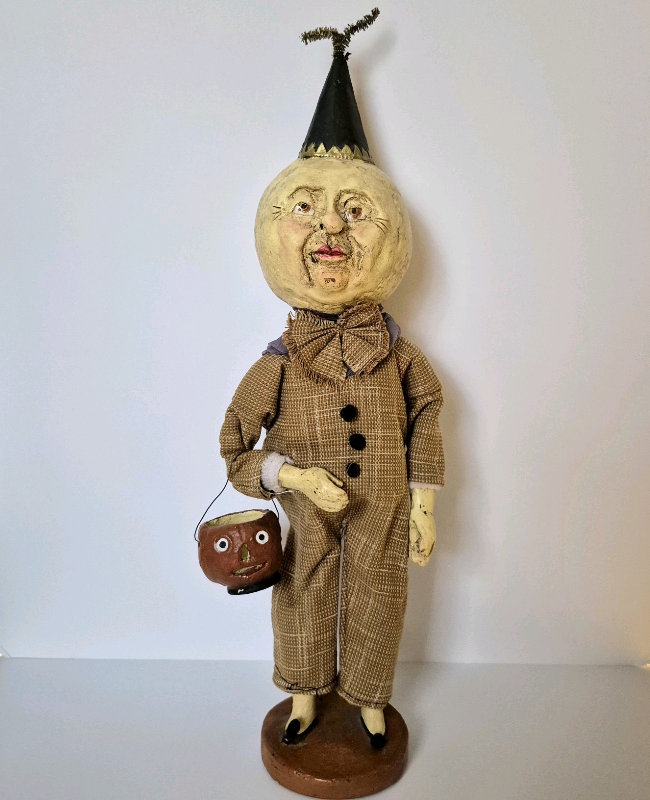 HALLOWEEN Vicki Smyers MOON Man ESC TRADING Vintage Trick Or Treat Primitive LOT