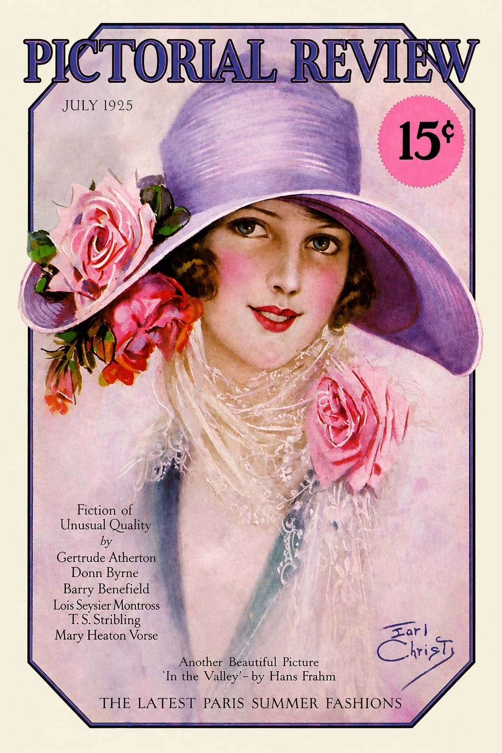 Pictorial Review (1925) Magazine Cover Poster - 24x36” 🌹 Rare Reprint 200gsm