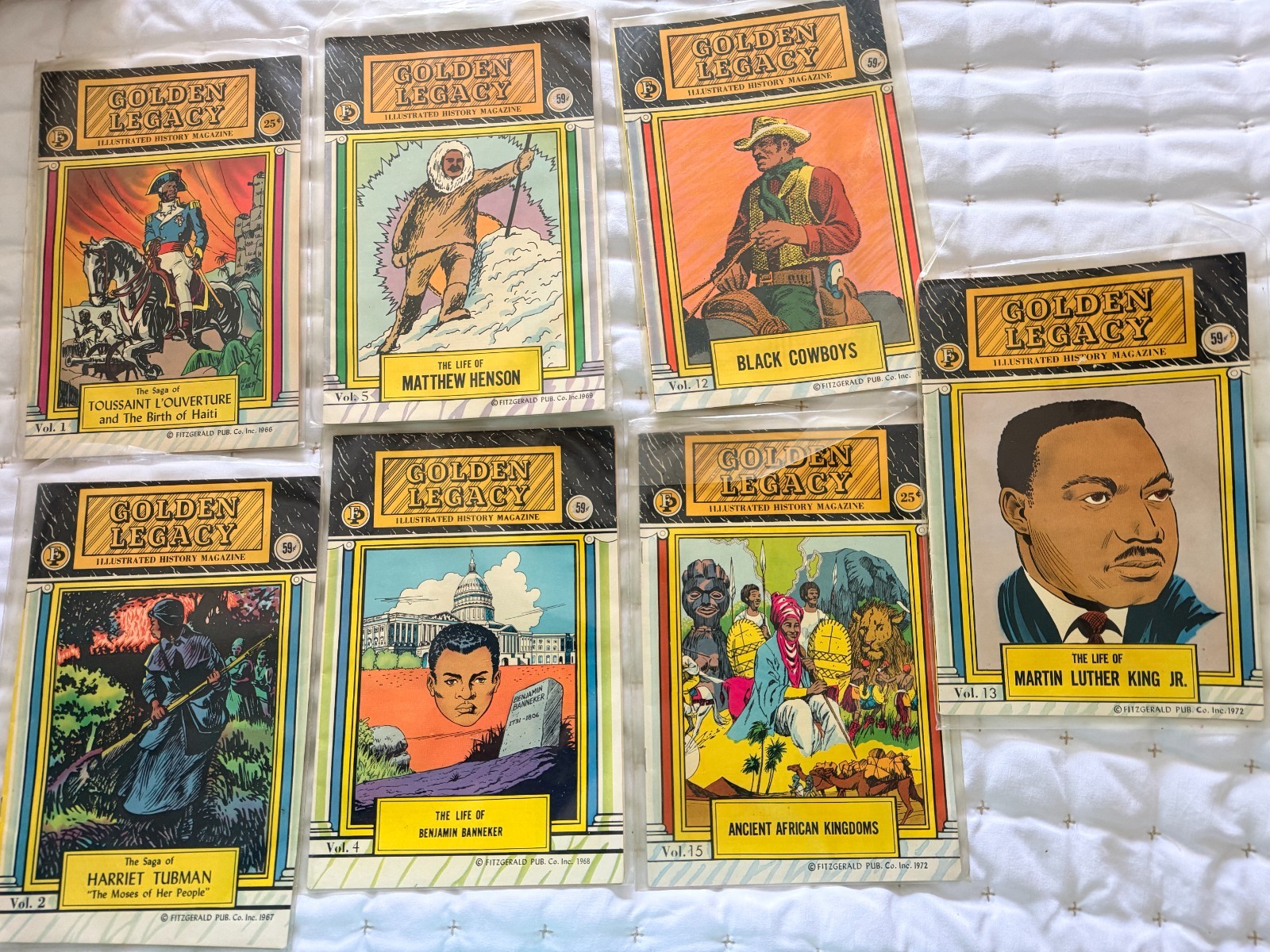 LOT OF 7 Golden Legacy Illustrated History Magazine #1,2,4,5,12,13,15 LOT OF 7 Golden Legacy Illustrated History Magazine #1,2,4,5,12,13,15